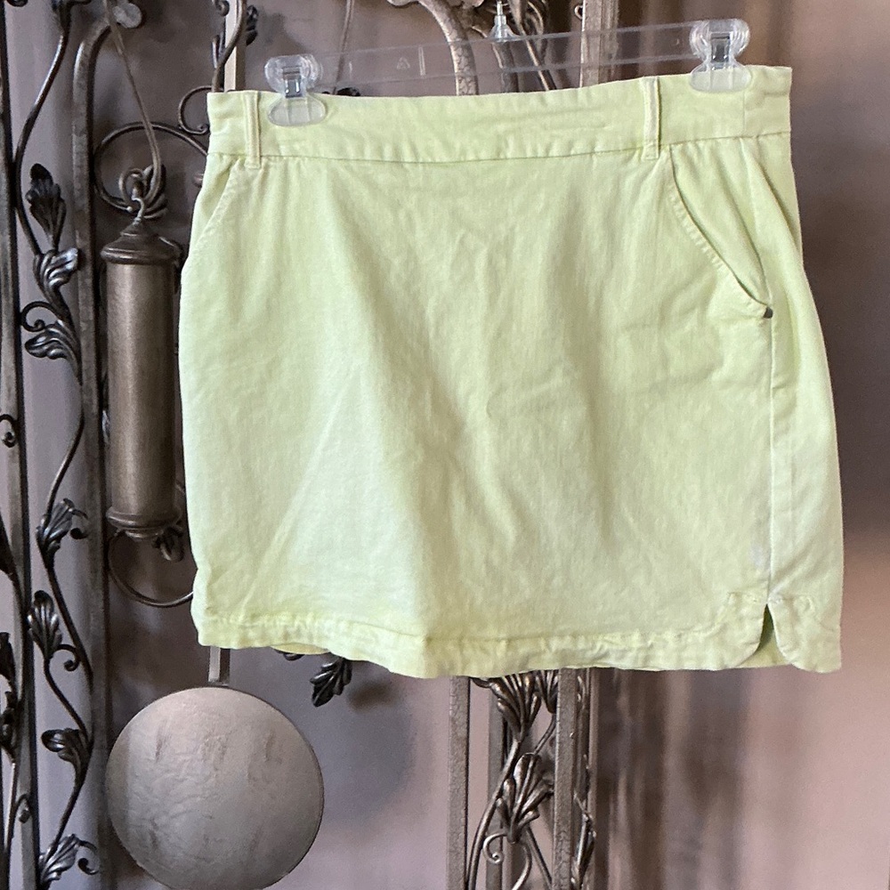 Tribal Light Yellow Mini Skort